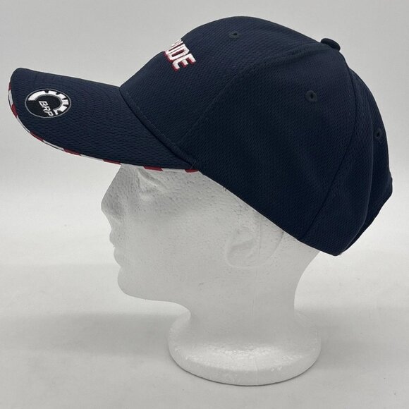 Evinrude E-Tec BRP Baseball Hat Cap Red White Blue Adjustable NWT USA Flag Brim - Picture 6 of 10
